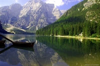 Braie lake, South Tyrol, Italy